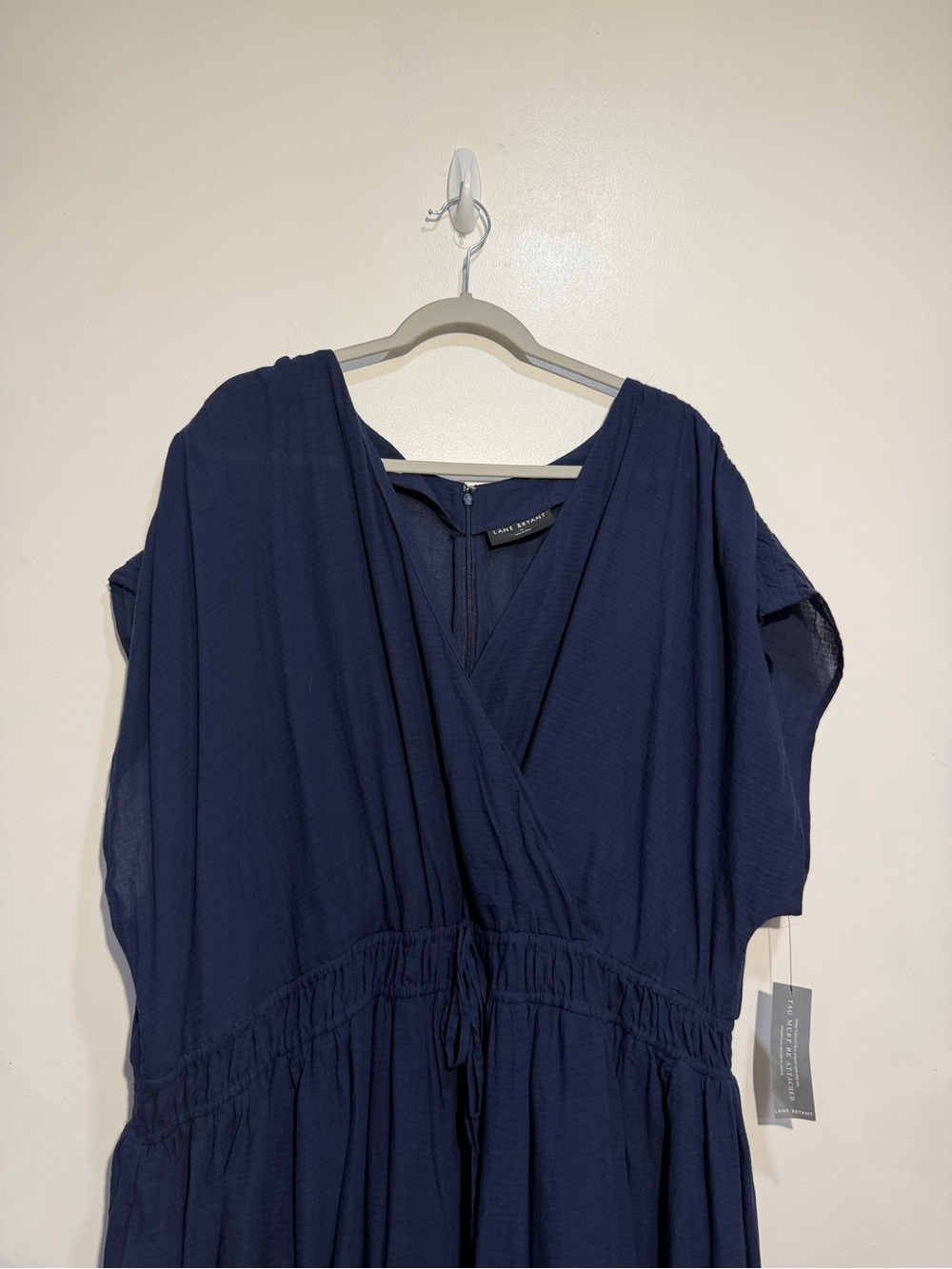 Lane Bryant Navy Floral Border Print Maxi Dress NWT 26 - Picture 3 of 9